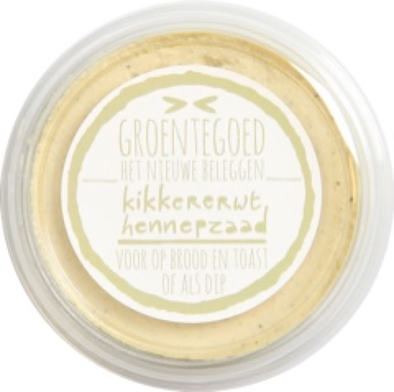 Kikkererwt/hennepzaad spread - Groentegoed, Lopik
