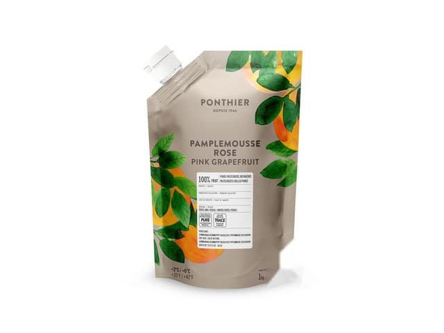 Grapefruit roze puree 1 liter - Ponthier, Frankrijk