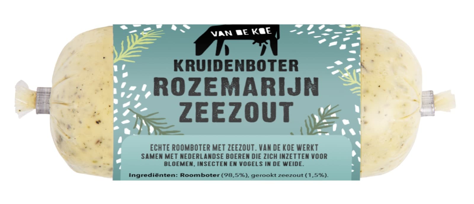 Boter rol rozemarijn/zeezout - Van de Koe, Huizen